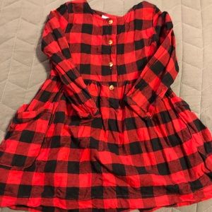 New Carters plaid dress for baby girl